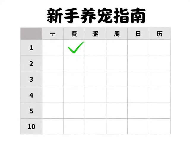 新手养宠指南，断奶喂养、疫苗驱虫日历与健康指标记录
