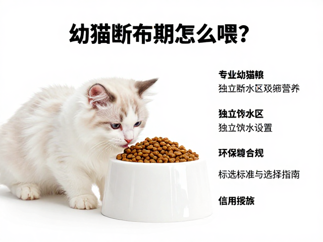 幼猫断奶期怎么喂?独立饮水区设置与专用粮选择指南