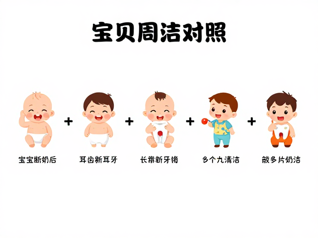 宝宝断奶后护理，耳朵牙齿清洁指南及成长周期对照