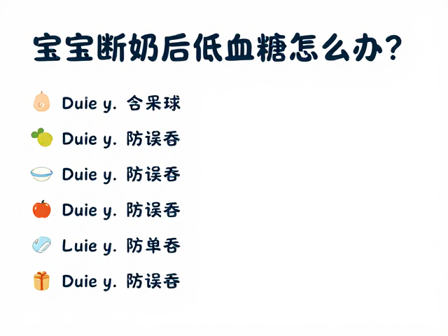 宝宝断奶后低血糖怎么办?细小物件收纳防误吞指南