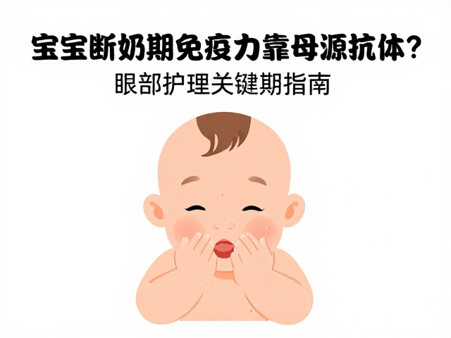 宝宝断奶期免疫力靠母源抗体?眼部护理关键期指南