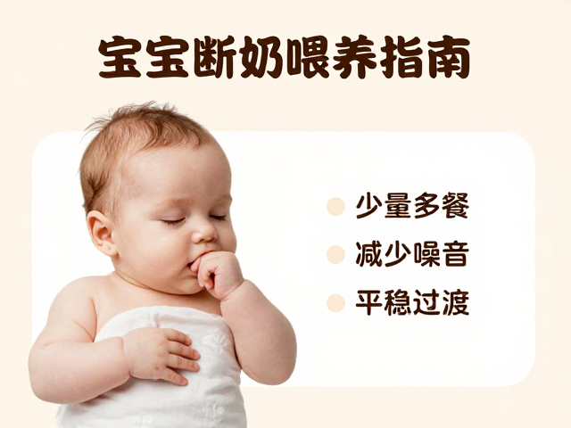 宝宝断奶喂养指南,少量多餐,减少噪音,助娃平稳过渡