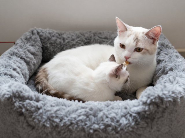 猫咪断奶期怎么喂?选舒适猫窝助其独立,养成自信好性格