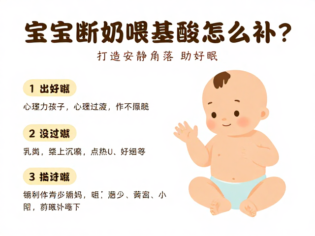 宝宝断奶喂养攻略,必需氨基酸怎么补?打造安静角落助好眠