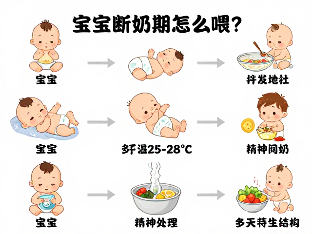宝宝断奶期怎么喂?保持室温25-28℃,每日评估精神状态是关键
