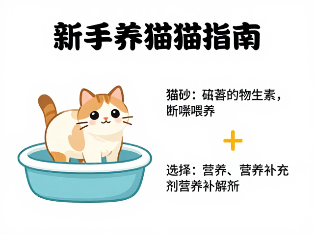 新手养猫指南,断奶喂养、猫砂盆选择与营养补充剂全解析
