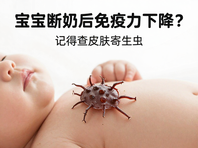 宝宝断奶后免疫力下降?母源抗体不足,记得查皮肤寄生虫