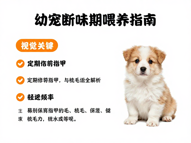 幼宠断奶期喂养指南，定期修剪指甲与梳毛频率全解析