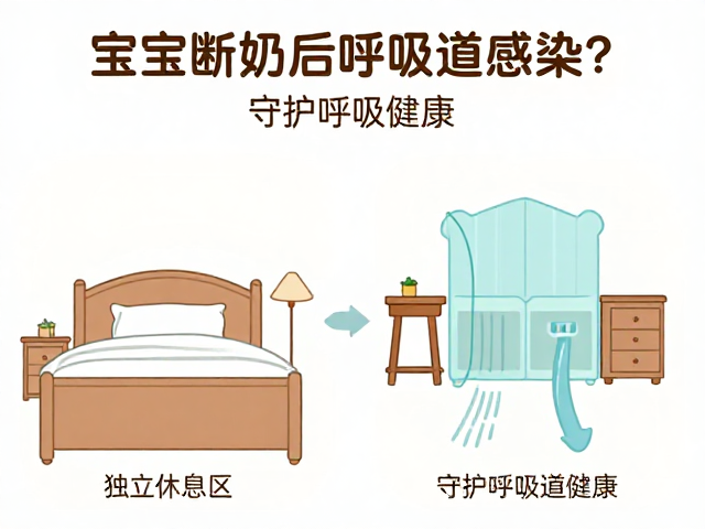 宝宝断奶后呼吸道感染？打造独立休息区，守护呼吸道健康