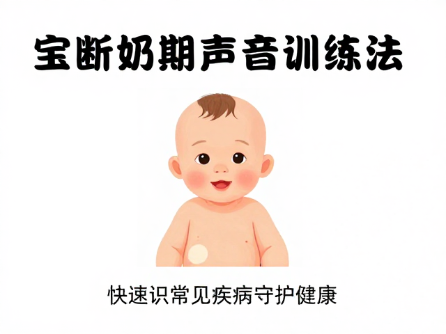 宝宝断奶期声音训练法,快速识别常见疾病守护健康