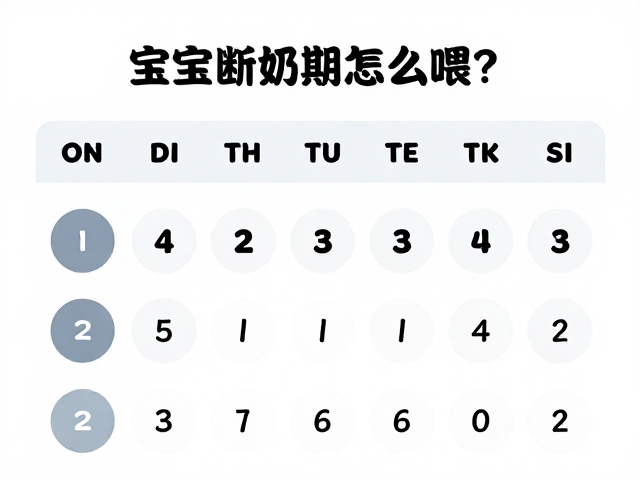 宝宝断奶期怎么喂?记录体重变化,破解挑食对策全攻略