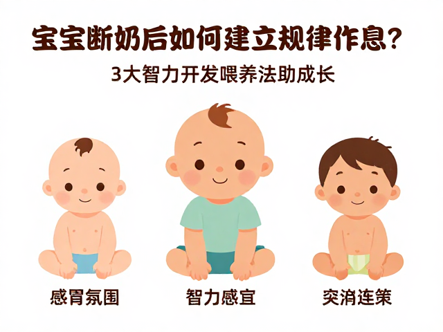 宝宝断奶后如何建立规律作息?3大智力开发喂养法助成长
