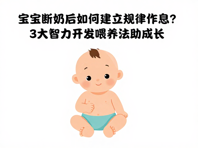 宝宝断奶后如何建立规律作息?3大智力开发喂养法助成长