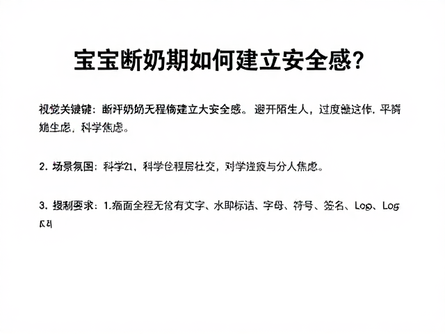 宝宝断奶期如何建立安全感?避开陌生人过度接触,平稳度过分离焦虑