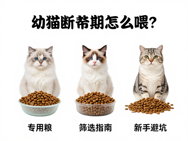 幼猫断奶期怎么喂?专用粮,安全玩具筛选指南,新手避坑