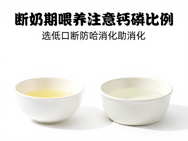 断奶期喂养注意钙磷比例,选低矮入口碗防呛奶助消化