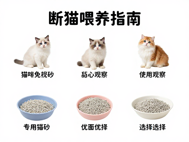 幼猫断奶期喂养指南，品种特征观察与专用猫砂选择