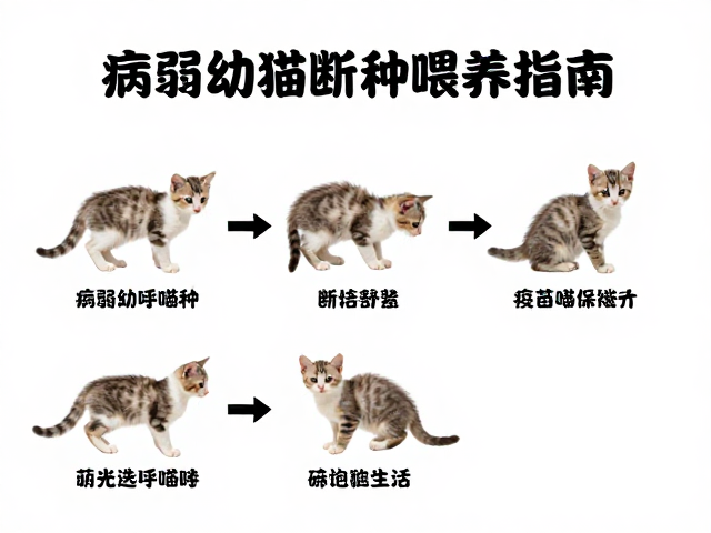 病弱幼猫断奶喂养指南及疫苗接种时间详解