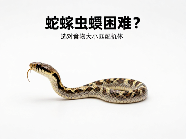 蛇蜕皮困难?选对食物大小匹配蛇体,助蛇健康长寿