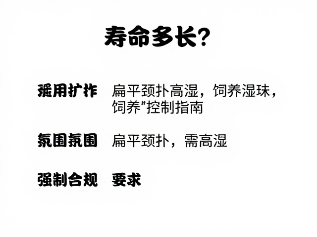 寿命多长？颈部扩张扁平颈褶需高湿，饲养湿度控制指南