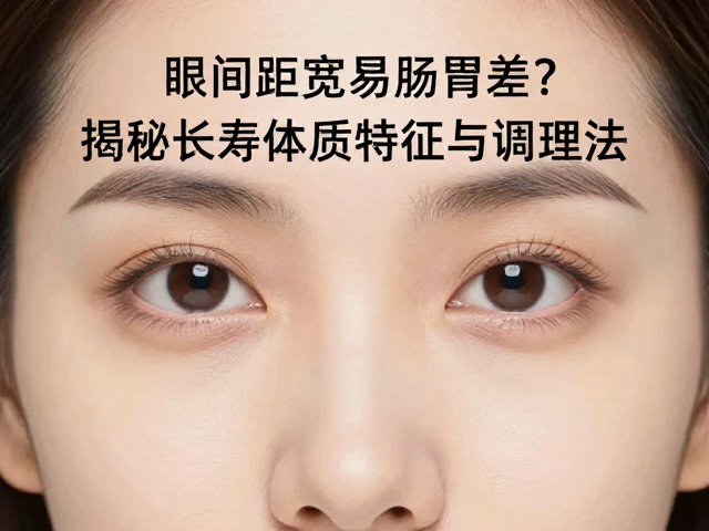 眼间距宽易肠胃差？揭秘长寿体质特征与调理法