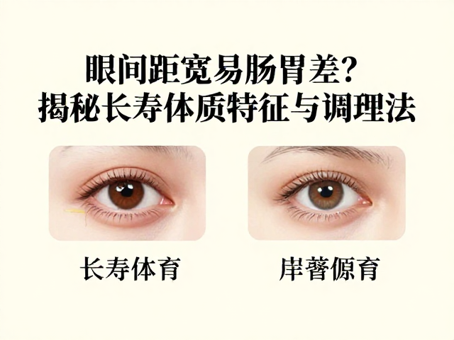 眼间距宽易肠胃差？揭秘长寿体质特征与调理法