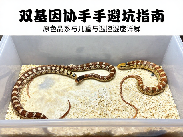 双基因幼蛇饲养环境，原色品系新手避坑指南与温控湿度详解