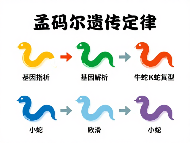 孟德尔遗传定律,原色牛蛇基因解析与繁育指南