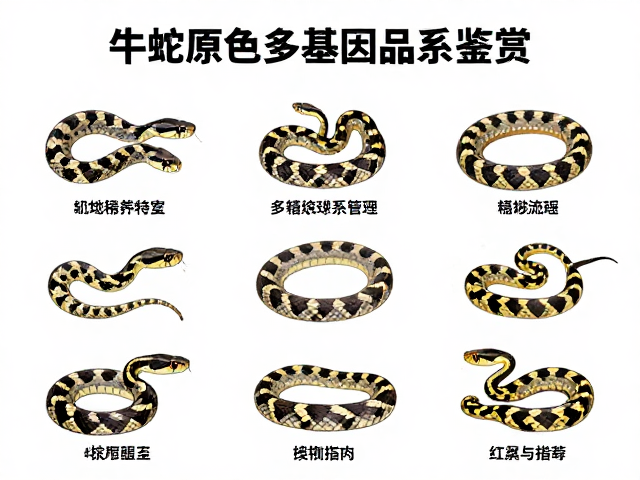 牛蛇原色多基因品系鉴赏,稀有蛇类特征与饲养指南