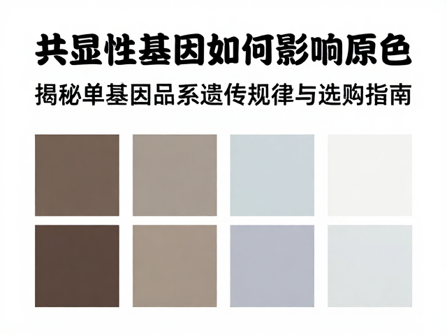 共显性基因如何影响原色？揭秘单基因品系遗传规律与选购指南