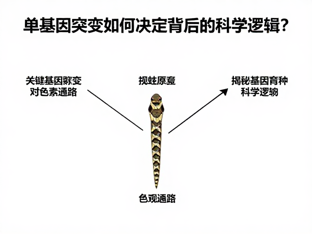 单基因突变如何决定蛇类原色外观?揭秘基因育种背后的科学逻辑