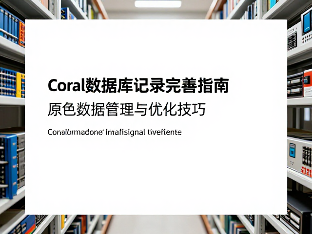 Coral数据库记录完善指南,原色数据管理与优化技巧
