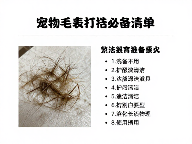 宠物毛发打结怎么办?配色繁育前的清洁准备清单与护理指南
