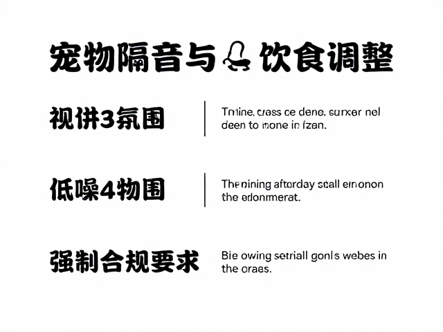 宠物隔音与饮食调整,科学配色繁育指南