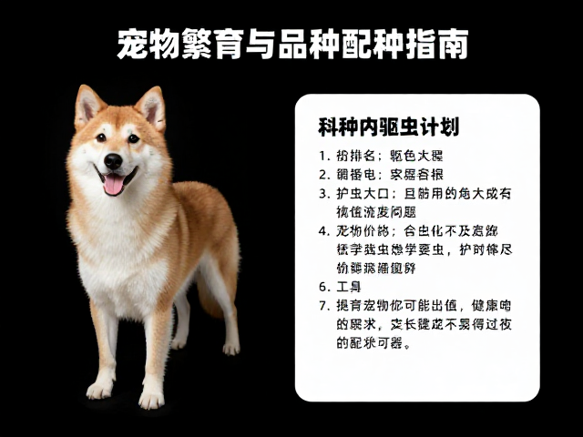宠物犬配色繁育与品种内配种指南,附科学驱虫计划