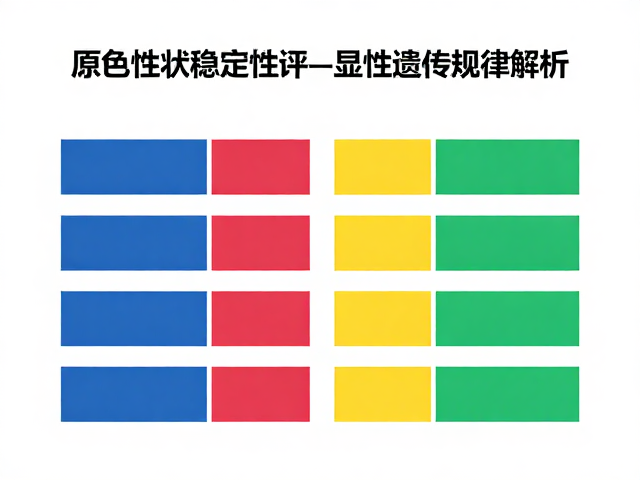 原色性状稳定性评估,显性遗传规律解析