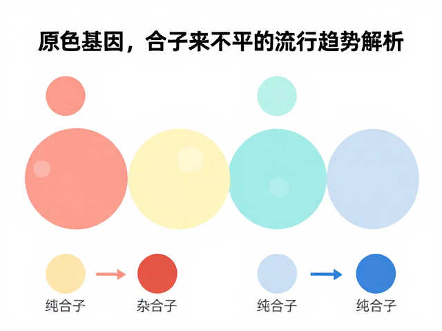 原色基因，纯合子与杂合子选择下的流行趋势解析