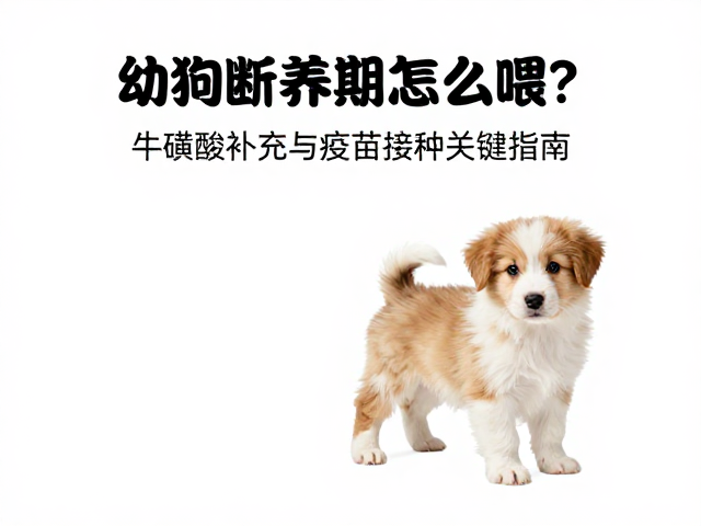 幼犬断奶期怎么喂?牛磺酸补充与疫苗接种关键指南
