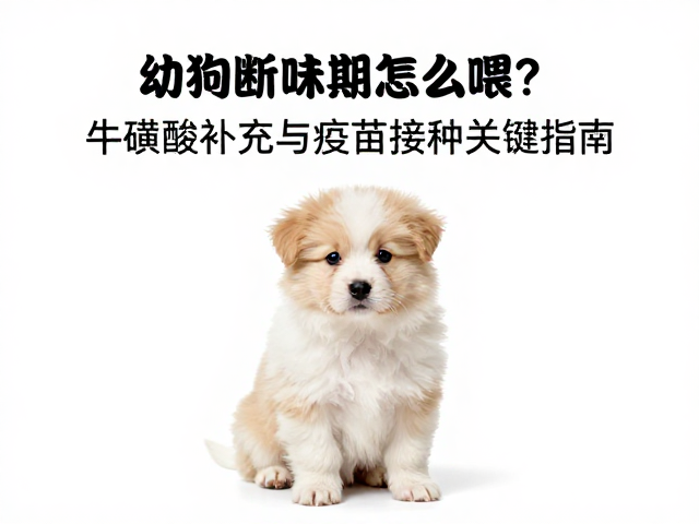 幼犬断奶期怎么喂?牛磺酸补充与疫苗接种关键指南