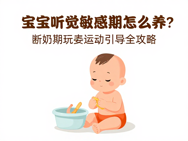 宝宝听觉敏感期怎么养？断奶期玩耍运动引导全攻略