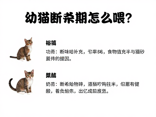 幼猫断奶期怎么喂?必需氨基酸补充与猫砂引导全攻略