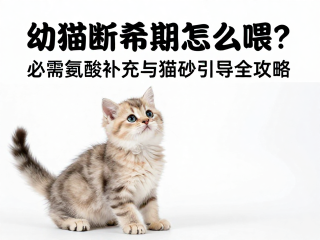 幼猫断奶期怎么喂?必需氨基酸补充与猫砂引导全攻略