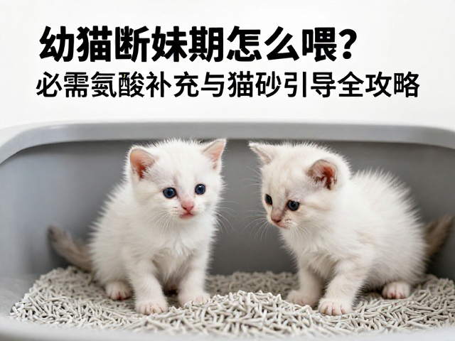 幼猫断奶期怎么喂?必需氨基酸补充与猫砂引导全攻略