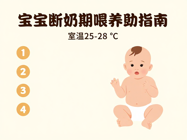 宝宝断奶期喂养指南,室温25-28℃配合视觉追踪练习助发育