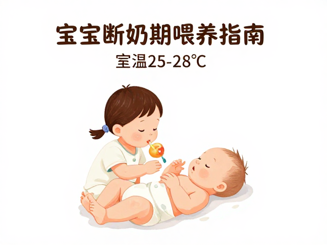 宝宝断奶期喂养指南,室温25-28℃配合视觉追踪练习助发育
