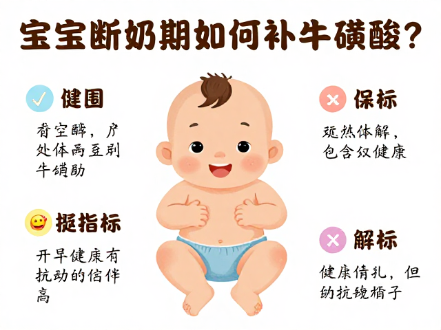 宝宝断奶期如何补牛磺酸?首次体检关键指标全解析