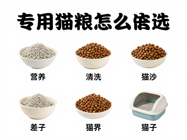 专用猫粮怎么选?猫砂盆清洗与猫窝选购全攻略