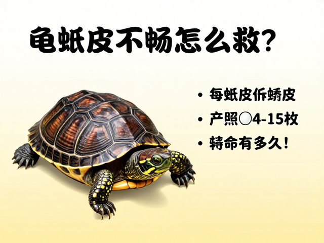 龟蜕皮不畅怎么救?每胎产卵4-15枚,寿命有多久?