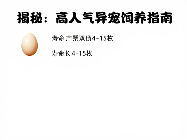 每胎产卵4-15枚!寿命长需活食投喂经验,揭秘高人气异宠饲养指南