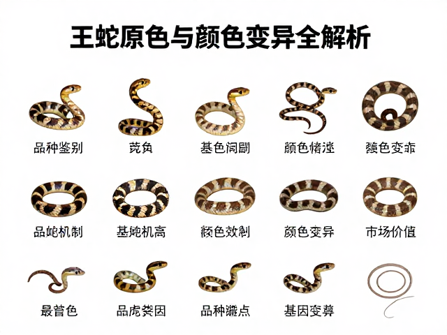 王蛇原色与颜色变异全解析,品种鉴别、饲养及市场价值指南